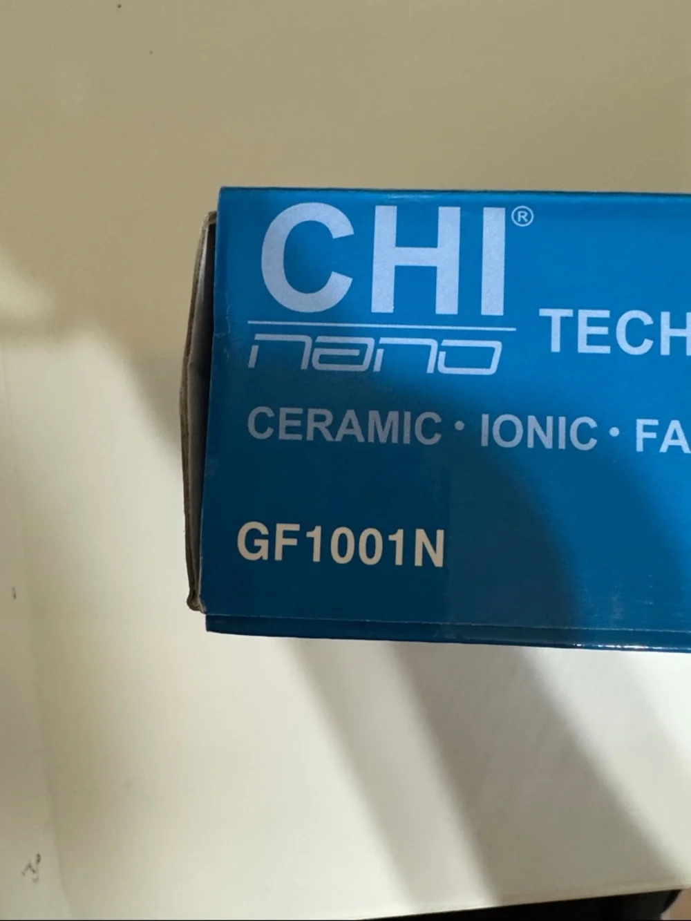 NIB CHI Nano Silver Ceramic Hairstyling Iron Blue GF1001N